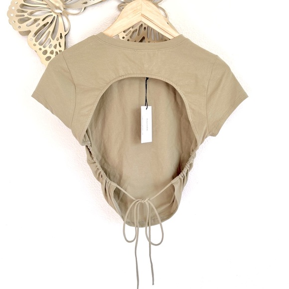 NWT Botique Open-Back Tie Crop - Picture 2 of 2